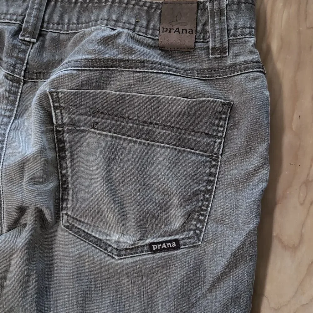 Prana Jeans Mens Bridger Slim‎ Fit Brown Pants Stretch 34x32 Comfort